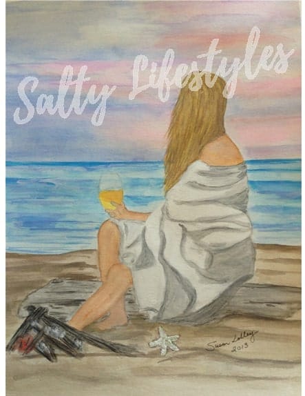 Beach Girl Wine Evening