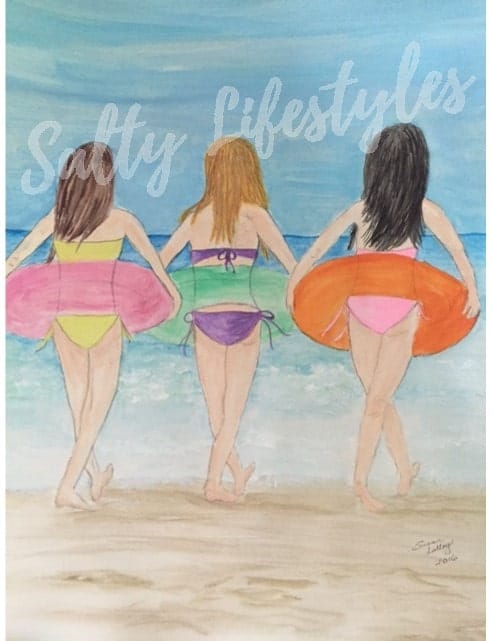 Three Beach Girl Floaters