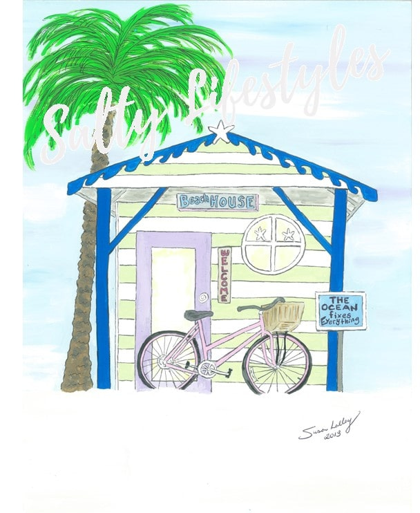 Beach House with Bicycle