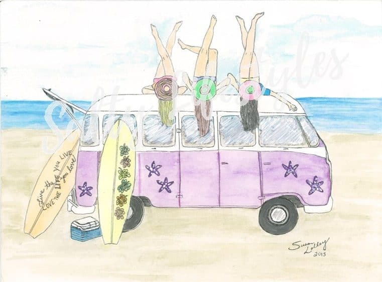 VW Van Beach Girls